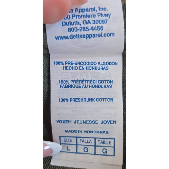 Vintage 90s New Orleans T Shirt Youth Large The Big Easy Embroidered Baby Tee - Picture 7 of 7